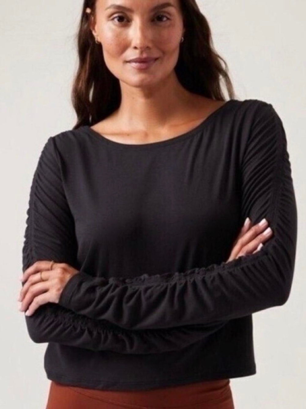 Athleta All Around Ruched Top - Black